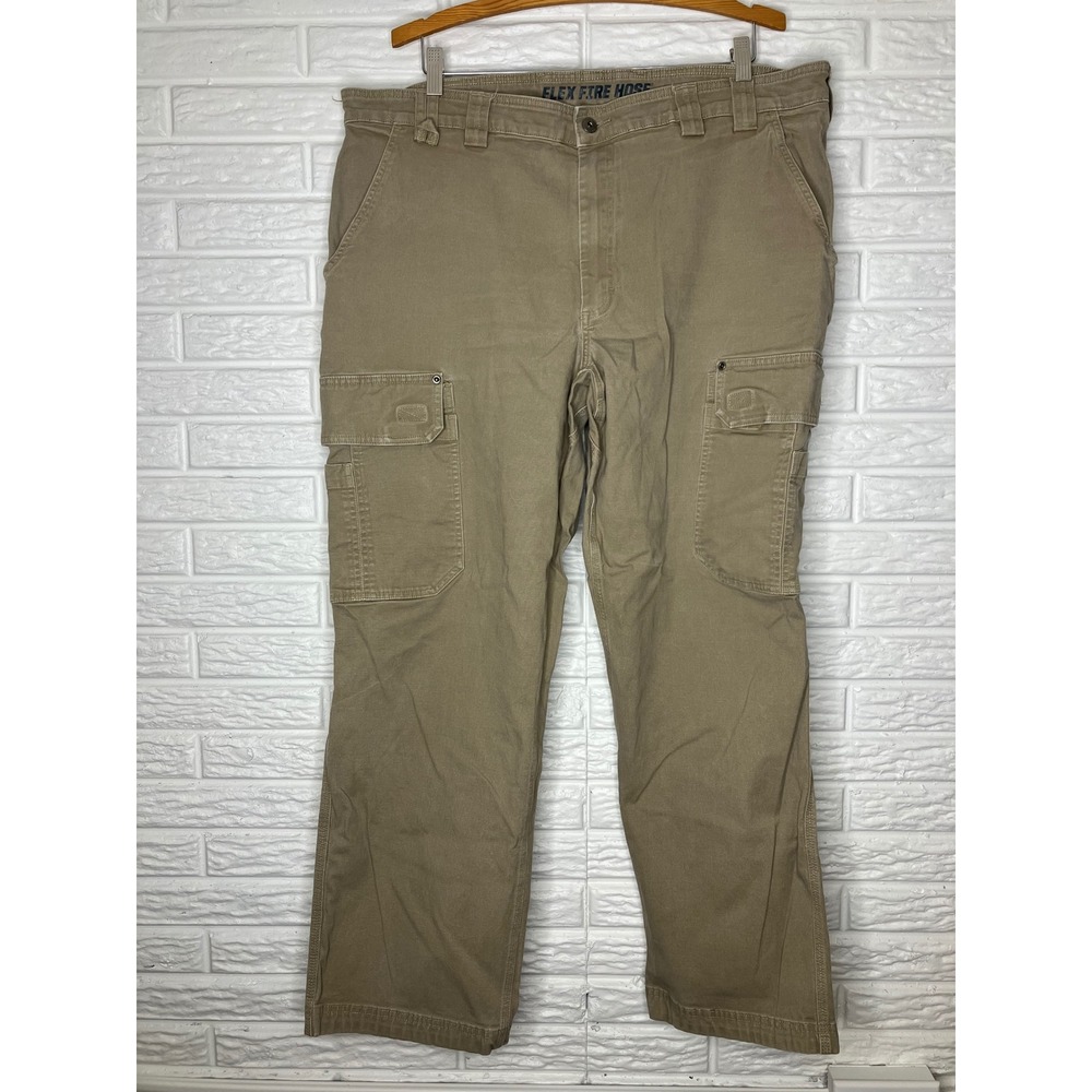 Duluth Trading Co. flex fire hose cargo pants work gear men's size 44 X 32